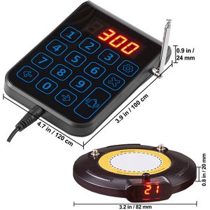 Sistema Pager Wireless a Lungo Raggio 500m per Ristoranti, Segnalatore di Coda per Clienti in Attesa, Beeper con Vibrazione - Product Image 4