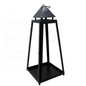 Lanterne suspendue de style populaire, mini format, pour la maison, les villas, éclairage de sol et de table, utilisation décorative, porte-bougie en métal. - Product Image 6