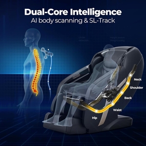 Fauteuil de massage grand format à prix abordable, best-seller, haute qualité, avec commande musicale et tête de massage fixe, pour massage corporel complet à domicile - Product Image 4