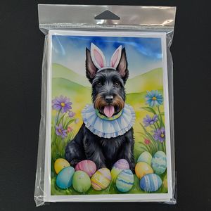 Scottish Terrier <b>Easter</b> Egg Hunt Whimsical A7 Greeting <b>Cards</b> <b>Pack</b> of 8 Blank Note <b>Cards</b> with Envelopes 5x7 Size - Product Image 3