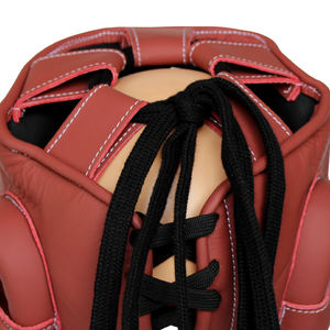 ขายส่งอุปกรณ์ป้องกันศีรษะสำหรับชกมวยแบบเต็มหน้า คุณภาพดีที่สุด หนังแท้ ผลิตตามสั่ง รุ่น Warrior Dual Sport ระบายอากาศได้ดี - Product Image 6