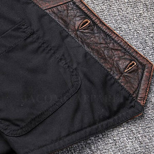 Gilet en cuir pour homme, matière de qualité supérieure, conçu pour les tenues décontractées, les looks élégants et les vêtements d'hiver. - Product Image 3