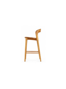 Tabouret de bar en bois moderne au design minimaliste, structure en bois massif durable pour bar à domicile et usage commercial - Product Image 4