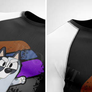 Vente en gros de chemises de compression à col montant, en tissu élastique très extensible, avec logo personnalisé, protection UV, et rashguards personnalisés - Product Image 4