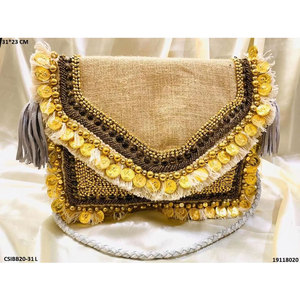 Vintage Banjara Clutch Bag Purse Boho Ethnic Tribal Gypsy Embroidered Handmade <b>Handbag</b> Traditional Festival Fashion Shoulder - Product Image 3