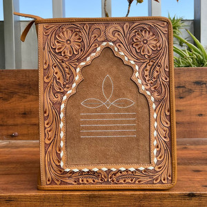 ที่เก็บเอกสารรับรองหนังกลับเย็บด้วยมือขนาด A4โฟลเดอร์แฟ้มใส่เอกสารพร้อมที่ปิดซิปและตัวยึดแหวน - Product Image 2