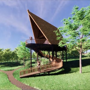 Serres préfabriquées en bois de 20 pieds et 40 pieds, design industriel moderne 100 % écologique, garantie 5 ans pour usage extérieur, hôtels - Product Image 3
