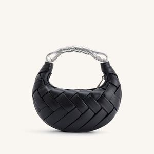 Bolso de Mano Portátil con Cierre para Mujer, Bolso Bandolera Tejido a Mano, Marca de Lujo - Product Image 2