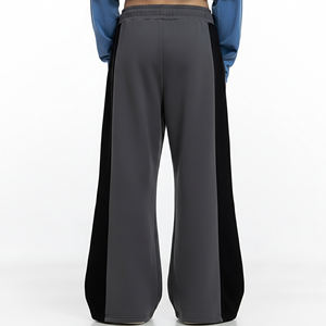 Nouveauté 2026 – Pantalon de jogging pour femme 100 % coton, coupe ample de haute qualité, bicolore, style streetwear, avec logo personnalisé imprimé DTF - Product Image 6