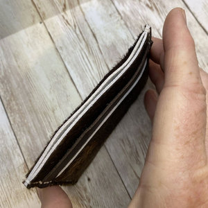 Nouveau portefeuille homme en cuir de vache véritable doux au toucher avec pochette à monnaie, porte-monnaie homme en cuir de vache véritable à double pli - Product Image 2