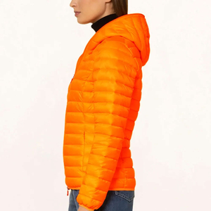 OEM Wholesale Rate Winter Custom Waterproof Breathable Best Material Hooded Puffer <b>Jacket</b> Women Casual Streetwear 100% Polyester - Product Image 2