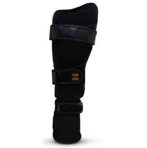 Wholesale High Quality Muay Thai Shin Guard Genuine <b>Leather</b> and PU <b>Synthetic</b> <b>Leather</b> Leg Protection Shin Pads - Product Image 4