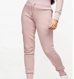 กางเกงวอร์มผู้หญิงสไตล์สตรีทแวร์ เนื้อผ้าเทอร์รี่เรียบ ขอบเอวยางยืด ทรงตรง ใส่ได้ทุกโอกาส ผ้าฝ้าย 100% นุ่มสบาย เหมาะสำหรับฤดูหนาว - Product Image 6