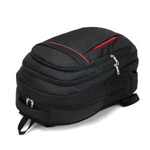 Sac à dos en polyester avec cadre externe et logo personnalisé, avec port USB et plusieurs poches imperméables, sac de sport scolaire élégant - Product Image 2