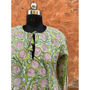 ชุดเดรสแบบพันรอบสำหรับผู้หญิงอินเดีย,เครื่องแต่งกายแบบโบฮีเมียนผ้าฝ้ายเสื้อคลุมพิมพ์ลายชายหาดดีไซน์เนอร์สำหรับฤดูร้อน - Product Image 2