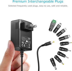 อะแดปเ<span class=keywords><strong>ต</strong></span>อร์แปลงไฟ 5V 2A USB C AC DC 10W พร้อมหัว<span class=keywords><strong>ต</strong></span>่อ 9 <span class=keywords><strong>แบ</strong></span>บ สำหรับอุปกรณ์อิเล็กทรอนิกส์ในบ้าน กล่องทีวี เราเ<span class=keywords><strong>ต</strong></span>อร์ พัดลมขนาดเล็ก ไฟ LED ลำโพง - Product Image 3