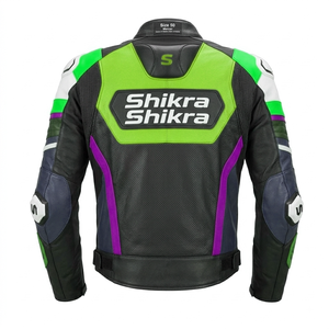 1 Piece MOQ Custom Breathable Printed Plus Size Leather Motorcycle Jacket Your Design Motorcycle & Auto Racing Wear - Product Image 4