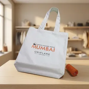 Meilleur sac fourre-tout en toile écologique 16x14x4 pouces, sac de courses réutilisable naturel pour l'épicerie, la vente au détail et l'emballage de cadeaux - Product Image 2