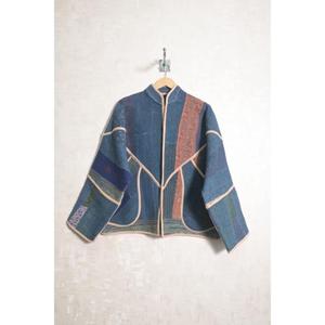 Chaqueta Boho Vintage para Mujer, Hecha a Mano en India, Abrigo de Algodón Kantha con Parches, Ropa Exterior Étnica - Product Image 2