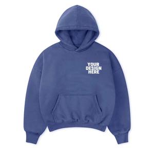 Sweat à capuche pour homme en coton lourd de qualité supérieure, coupe ample, style streetwear - Product Image 1