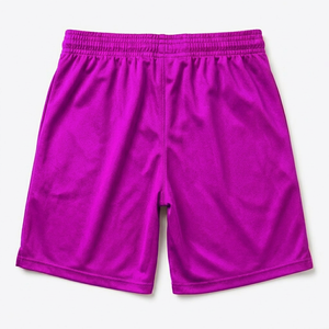 Nouveaux shorts pour hommes, shorts de sport violets, taille élastique, séchage rapide, logo imprimé par transfert thermique, équipement d'entraînement performant - Product Image 3