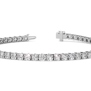 Stylish Round Brilliant Cut Lab Grown Diamond Tennis <b>Bracelet</b> 18k Gold Lab Diamond Tennis <b>Bracelet</b> For Women And Girls Wear - Product Image 1