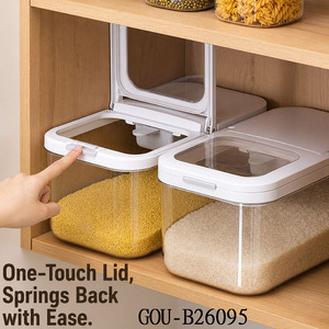 Organizadores herméticos para almacenamiento de alimentos en la cocina, contenedor de alimentos de gran capacidad, organizador de cocina - Product Image 2