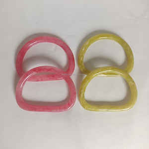 Luxury Vintage Women's Wristband Handcrafted Acrylic Resin Bag Handle Circlet Fashionable Handbags Replacement Parts <b>Accessories</b> - Product Image 1