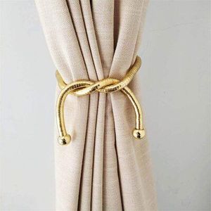 Brass <b>Bow</b> Curtain Holdback Wall Mounted Curtain Tie Back Decorative Drapery <b>Holder</b> for Living Room Home Hotel Restaurant Bedroom - Product Image 1