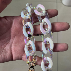 resin chain premium handmade necklace trendy fashion jewelry colorful stylish for women girls lightweight design Tradebyd - Product Image 2
