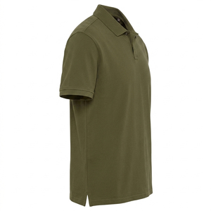Chemise de golf décontractée à manches courtes Sapeemo Sports 2026, best-seller, avec logo personnalisé, en tricot solide Spandex/Coton 180g, respirante et coupe ajustée - Product Image 2