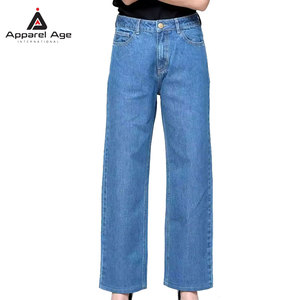 Pantalones Vaqueros Casuales de Moda para Mujer, Estilo Urbano, Color Sólido, Corte Recto, Desgastados, Oferta - Product Image 4