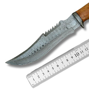 Couteau Bowie pour la randonnée, le camping, la chasse, couteau utilitaire avec manche durable, construction en acier inoxydable et étui - Product Image 3