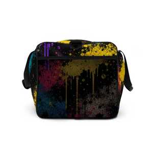 Sac de sport coloré à motif éclaboussures de peinture, en polyester, avec fermeture éclair, pour voyage, gym, usage quotidien, style durable - Product Image 3