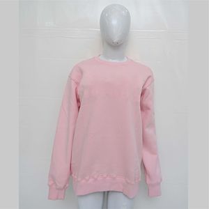 Sudadera extragrande rosa suave para mujer, jersey informal cómodo de algodón y forro polar, ropa urbana, pedidos al por mayor para boutiques - Product Image 1