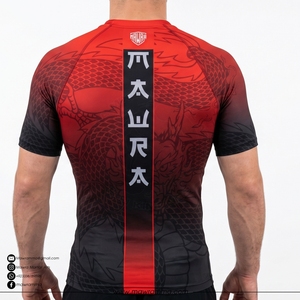 Camiseta de Compresión Unisex para BJJ y MMA, Transpirable, Antibacteriana, con Logotipo Personalizado, Manga Corta, Jiu Jitsu, Sublimación al por Mayor - Product Image 2