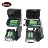 Conector Hembra DB15 D-sub de 15 Pines, Tipo Tornillo, Montaje en PCB, Niquelado, Negro, 5A, 1000Mohm, Precio de Fábrica