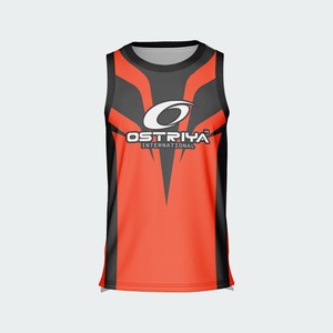 Maillot de basketball personnalisé imprimé numériquement pour adulte grande taille, respirant, séchage rapide, sans manches, 100 % polyester, personnalisable - Product Image 3
