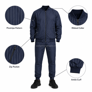 Ensemble survêtement homme personnalisé coupe-vent veste et pantalon en nylon, vente en gros OEM ODM, tenue de sport pour jogging, course et entraînement - Product Image 6