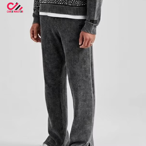 Conjunto Deportivo Personalizado para Hombre con Pedrería, Estilo Moderno, Sudadera con Capucha y Pantalones de Corte Regular, Cómodo, a la Moda, Invierno, 100% Algodón, Transpirable, Casual - Product Image 3