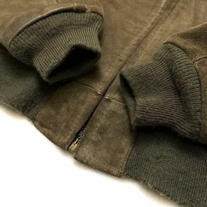 Veste bomber d'hiver unisexe en cuir véritable brodée de strass et de paillettes avec fermeture éclair, personnalisée par Kernel Apparel pour hommes - Product Image 3