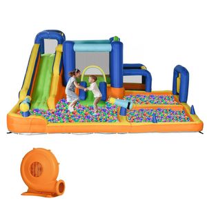 Casa Gonfiabile in PVC per Bambini, Parco Giochi Residenziale, Trampolino Pubblico per Interni/Esterni, Asilo, Scuola, Giardino, Casa, 3+ Anni - Product Image 2
