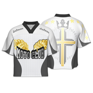 Maillot de football personnalisé en mesh léger, coupe ample, vêtements de sport surdimensionnés pour l'été, pour hommes et femmes - Product Image 2