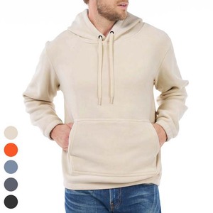 Sweat-shirts à capuche pour hommes de haute qualité, respirants, en coton, pour l'hiver, styles décontractés, fabricant OEM premium, teinture unie. - Product Image 3
