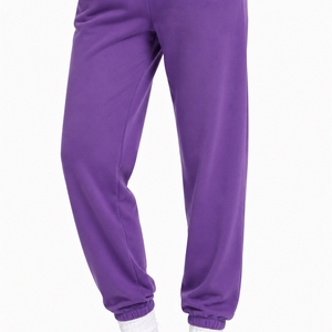 <b>Women</b> Fleece Sweatpants With Mid Waist Elastic Drawstring Loose Fit Full Length Casual <b>Harem</b> <b>Pants</b> With Side Pockets Sweatpants - Product Image 4