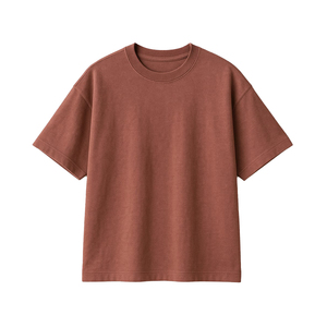 T-shirt en coton oversize délavé unisexe à col rond et manches courtes, imprimé, style streetwear décontracté - Product Image 4