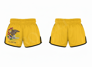 Shorts de Muay Thai légers 100% polyester pour hommes, entraînement, combat, logo brodé personnalisé, shorts d'arts martiaux - Product Image 3