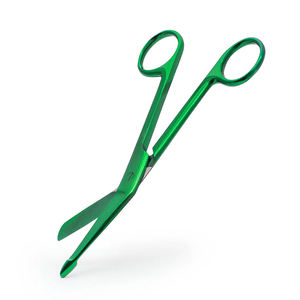 Ciseaux chirurgicaux Lister 5,5 pouces, couleur verte, robustes, en acier inoxydable, pour infirmières, ciseaux de traumatologie, utilisation en premiers secours - Product Image 1