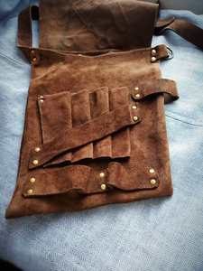 Étui de protection en cuir véritable fait main pour ciseaux de barbier de luxe, en cuir de vachette premium, support d'outils de salon durable - Product Image 5