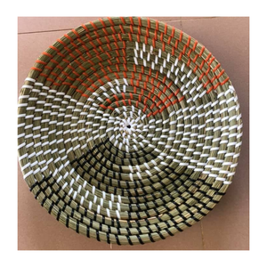 Custom Natural Seagrass Wall Hanging Plate Handmade Woven Home Decor Sustainable Eco Friendly Vietnamese Handicraft Product - Product Image 1